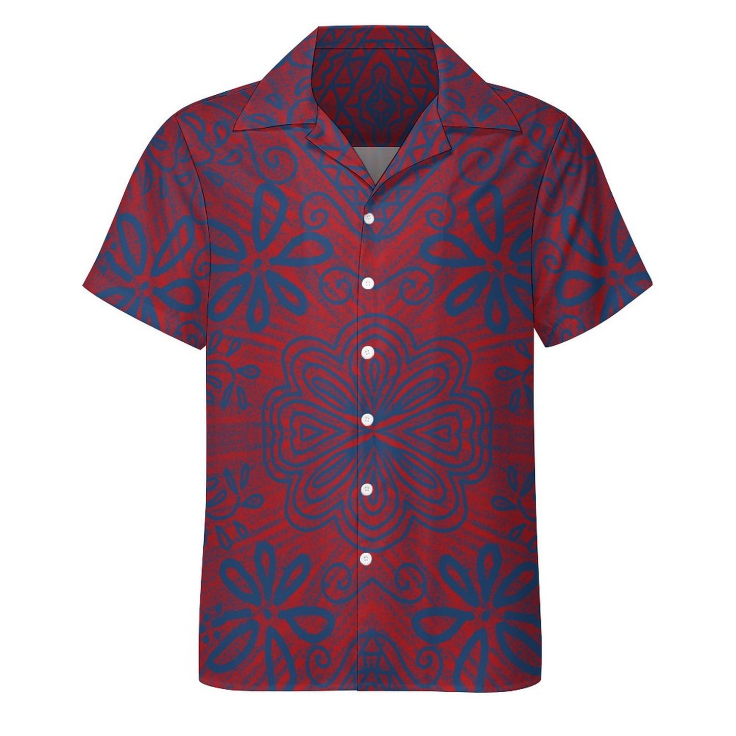 Chemise bleu imprimé fleur