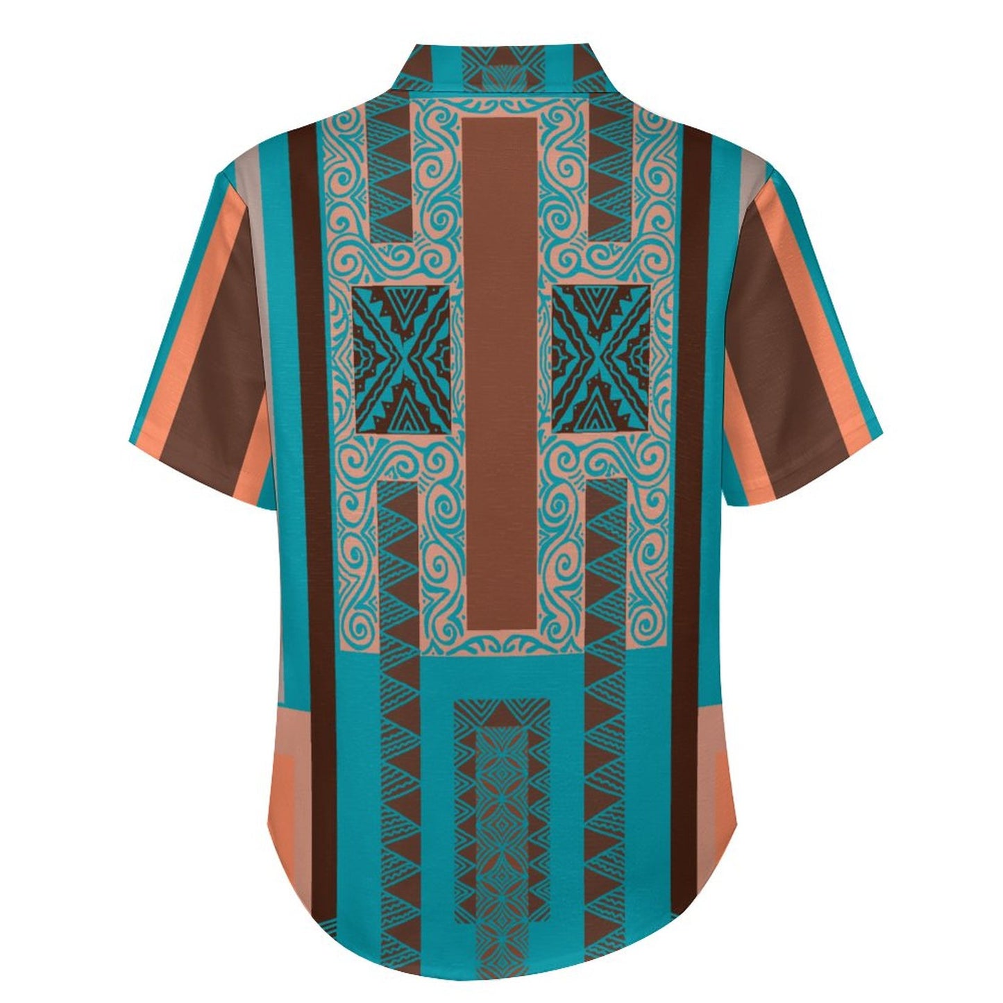 Chemise bleue pacific imprimé gatu