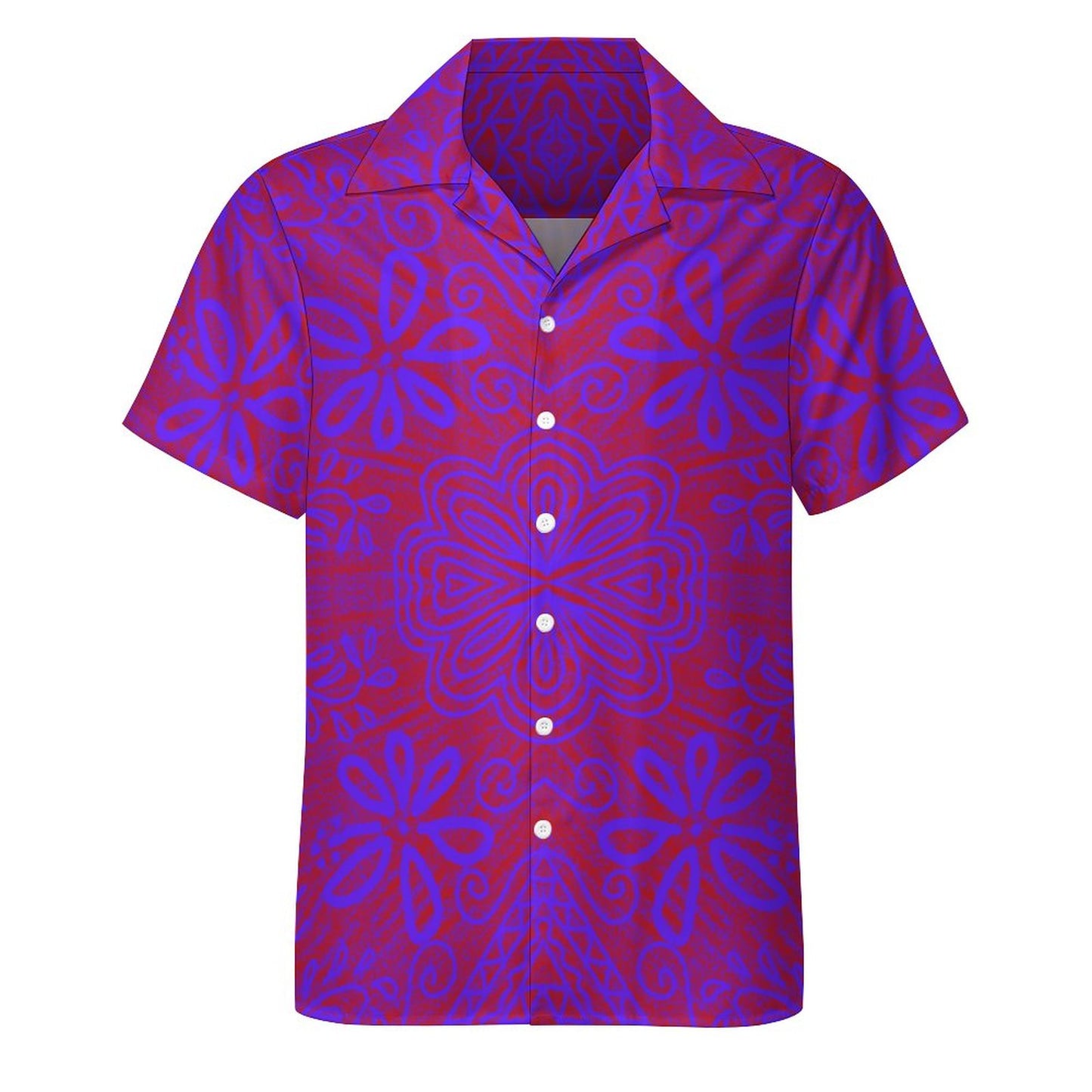 Chemise violet imprimé fleur