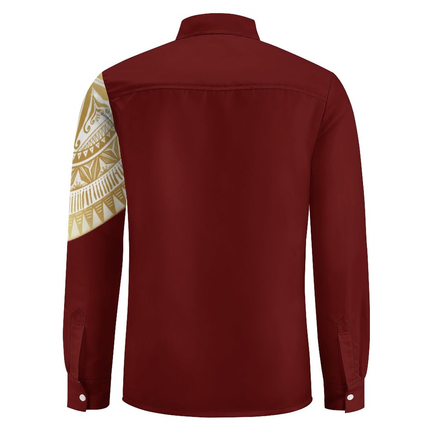 Chemise rouge imprimé tapa