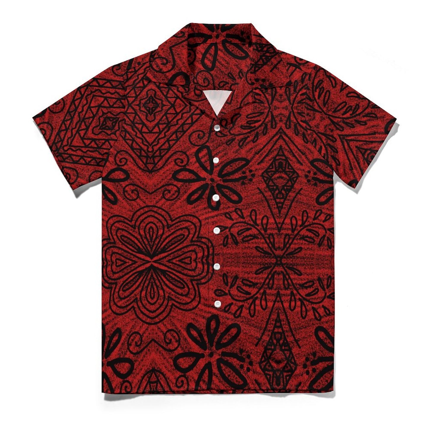 Chemise noir imprimé fleur