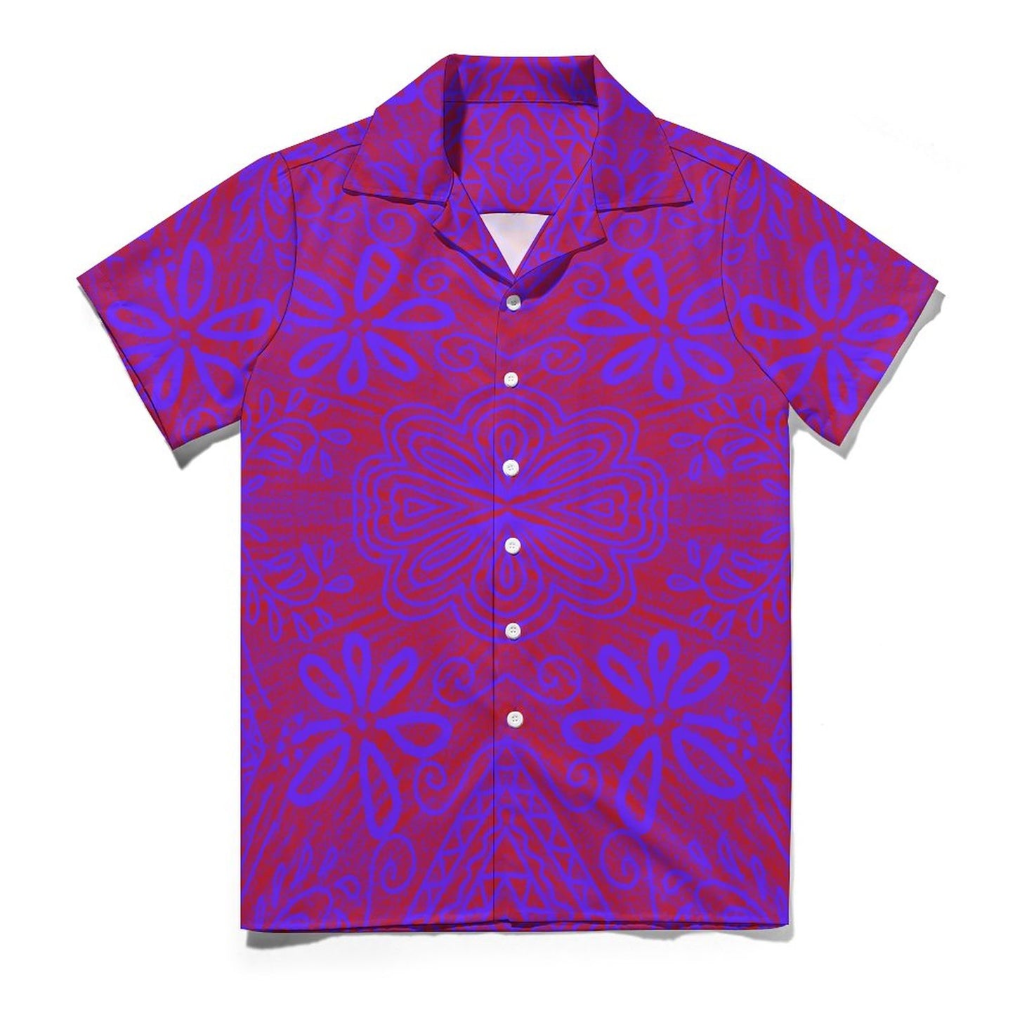 Chemise violet imprimé fleur