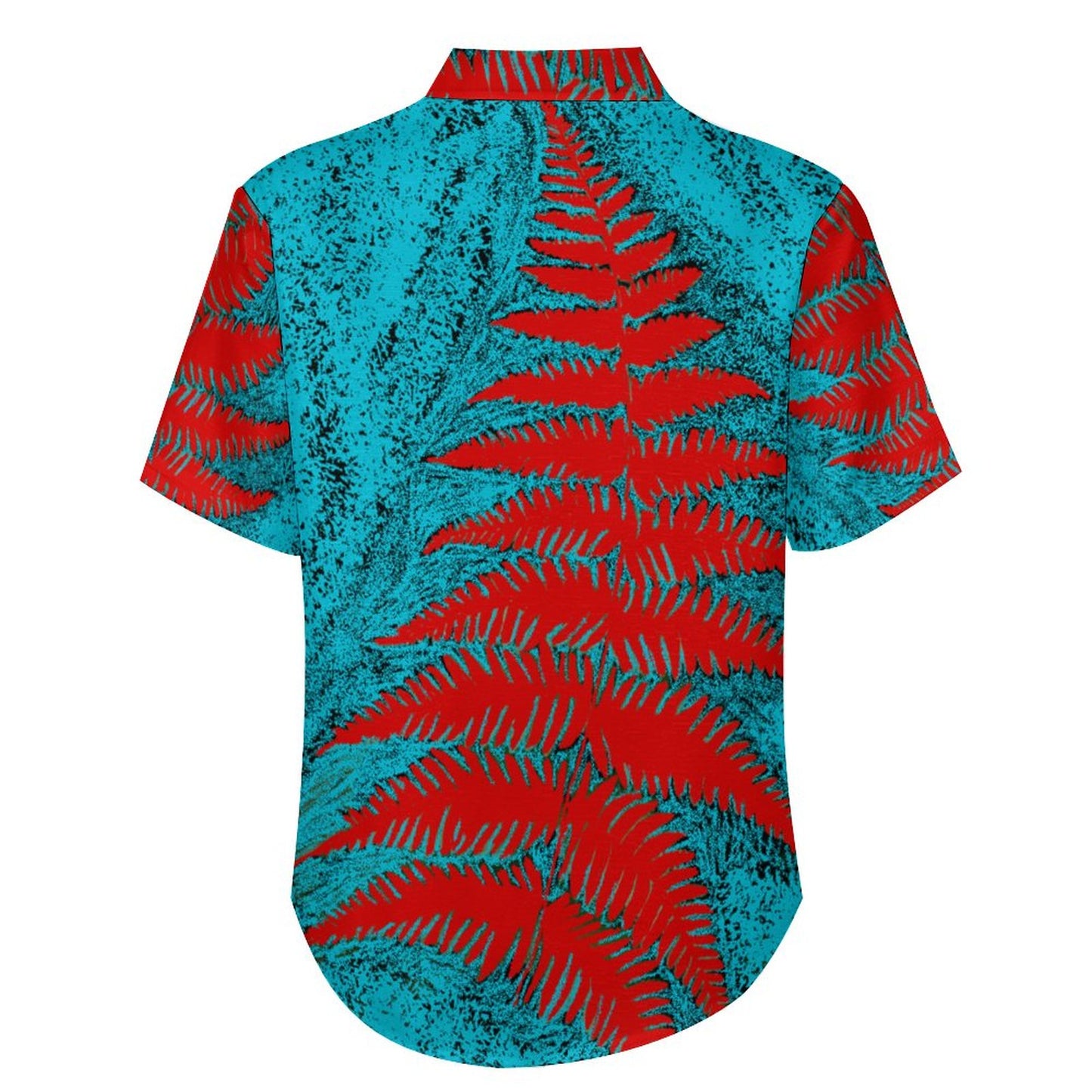 Chemise pacific imprimé feuille rouge