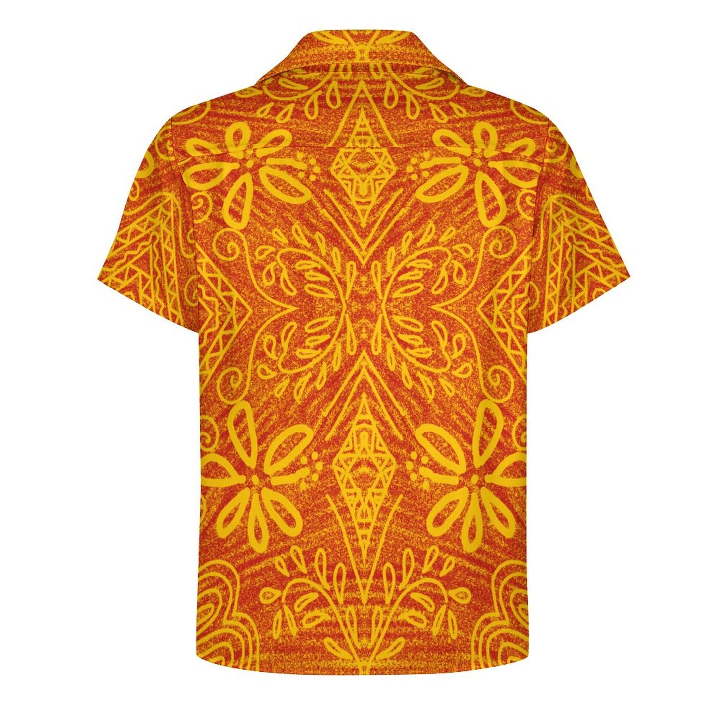 Chemise jaune imprimé fleur