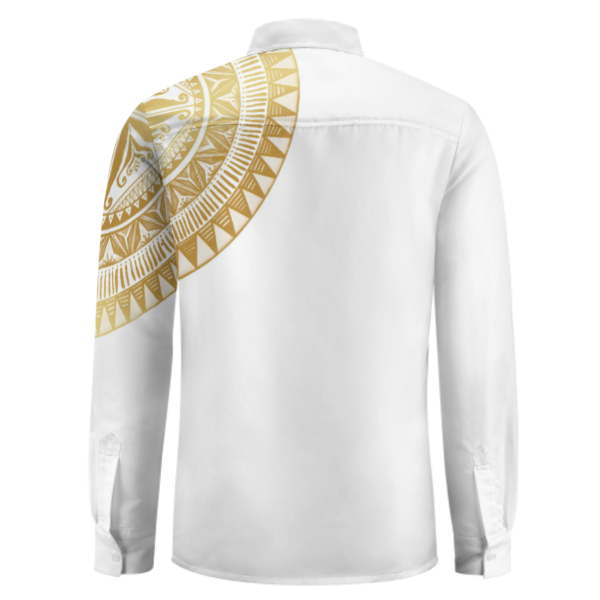 Chemise blanc imprimé tapa