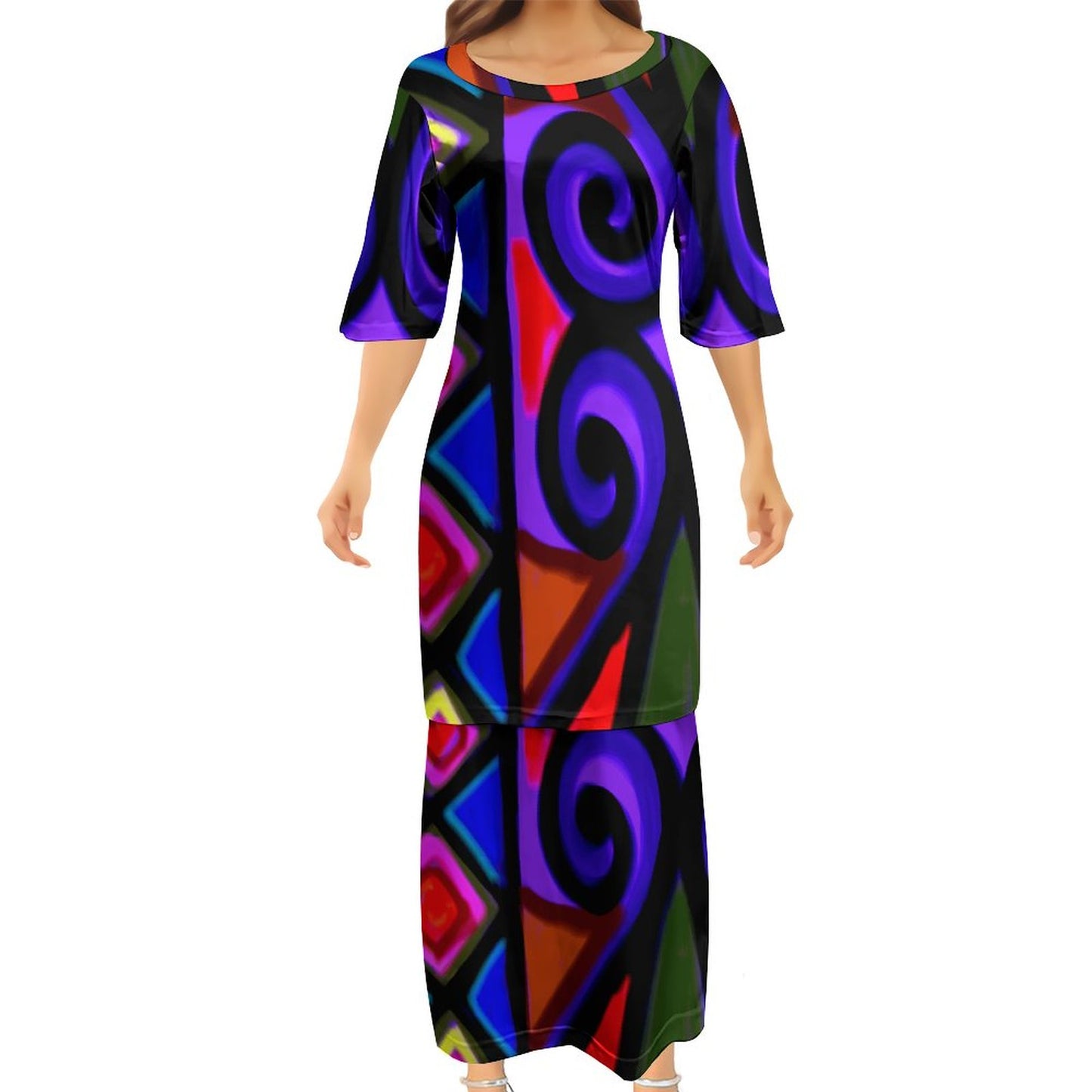 Ensemble eva imprimé violet