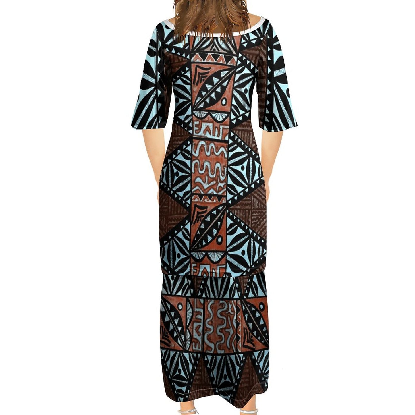 Ensemble malia bleu haut/jupe femme gatu