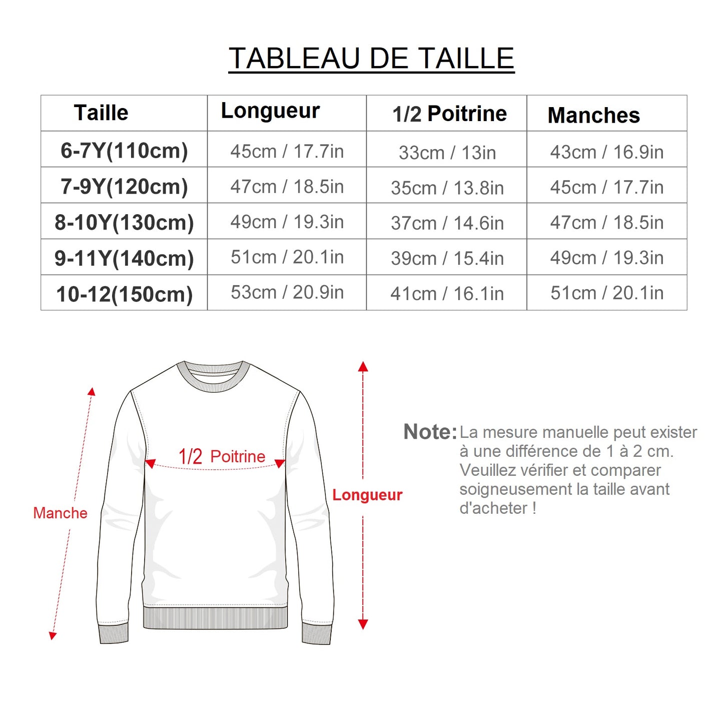 Pull paul rouge imprimée gatu