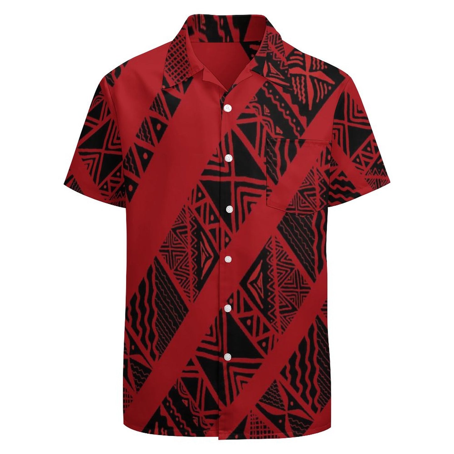 Chemise hévi rouge imprimé gatu