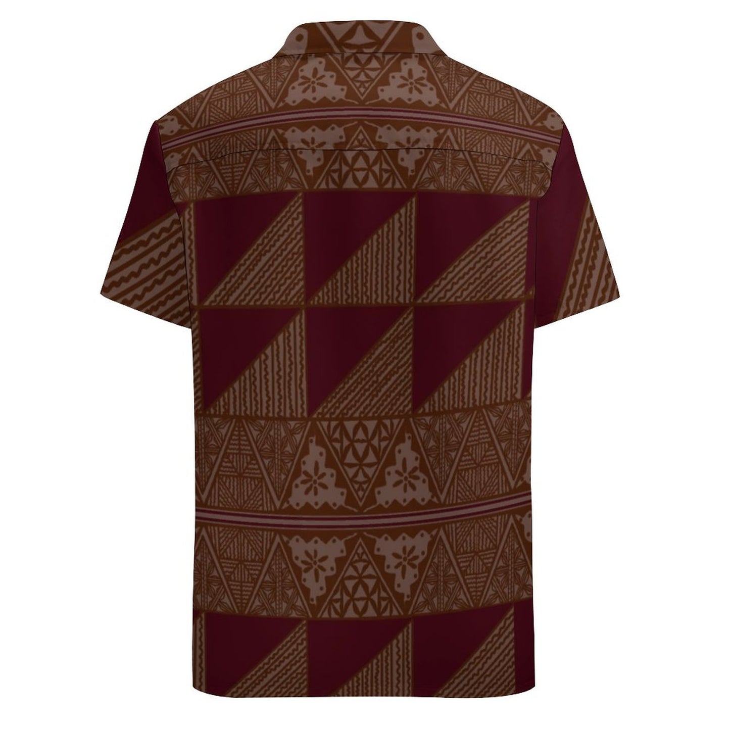 Chemise hévi rouge bordeaux imprimée gatu