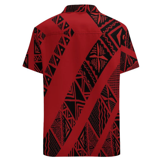 Chemise hévi rouge imprimé gatu