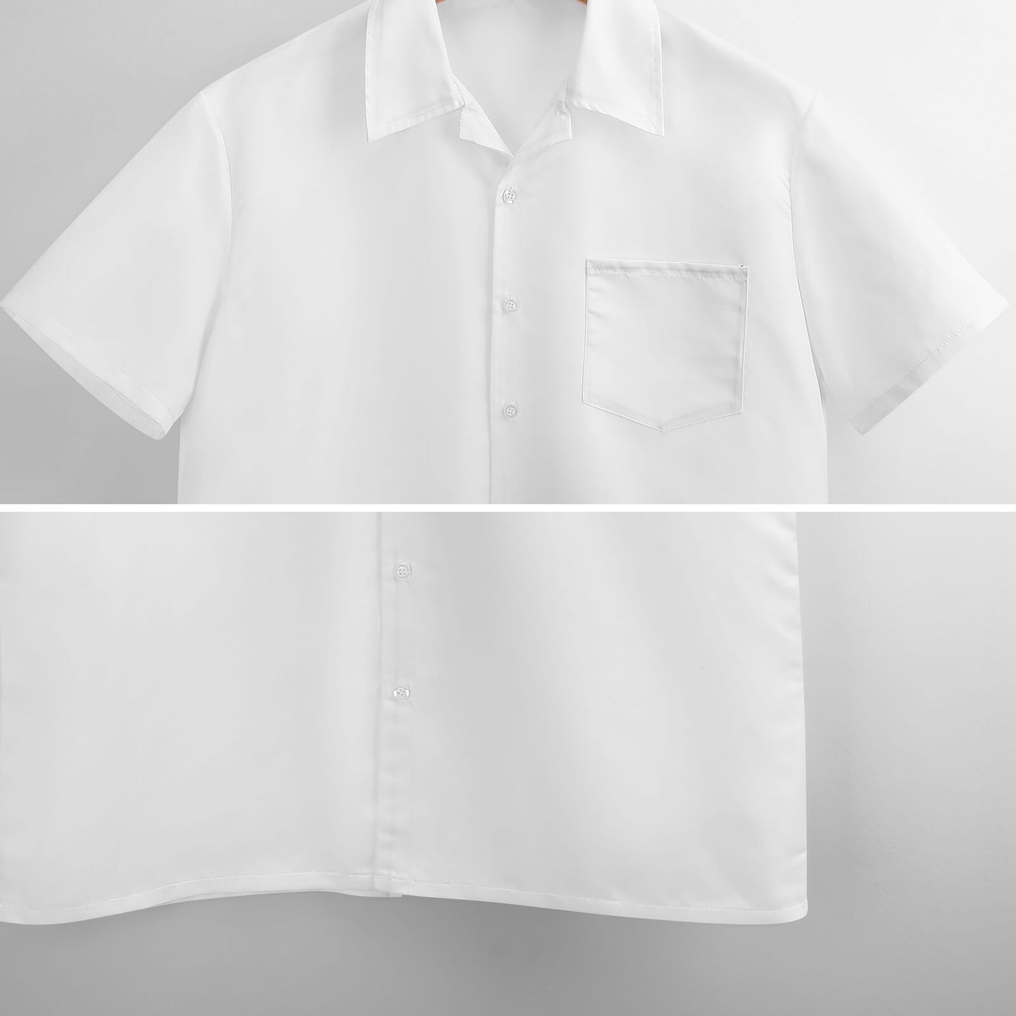 Chemise hévi bicolore noir/saumon imprimé gatu