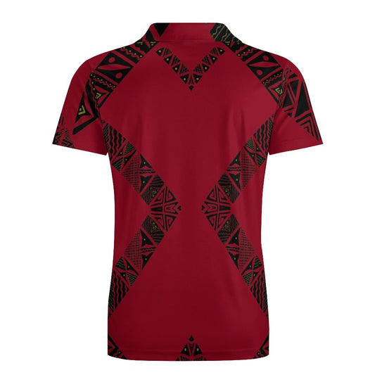 Polo pio rouge imprimé gatu