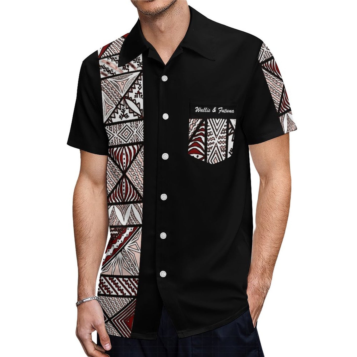 Chemise hévi noir ta tapa