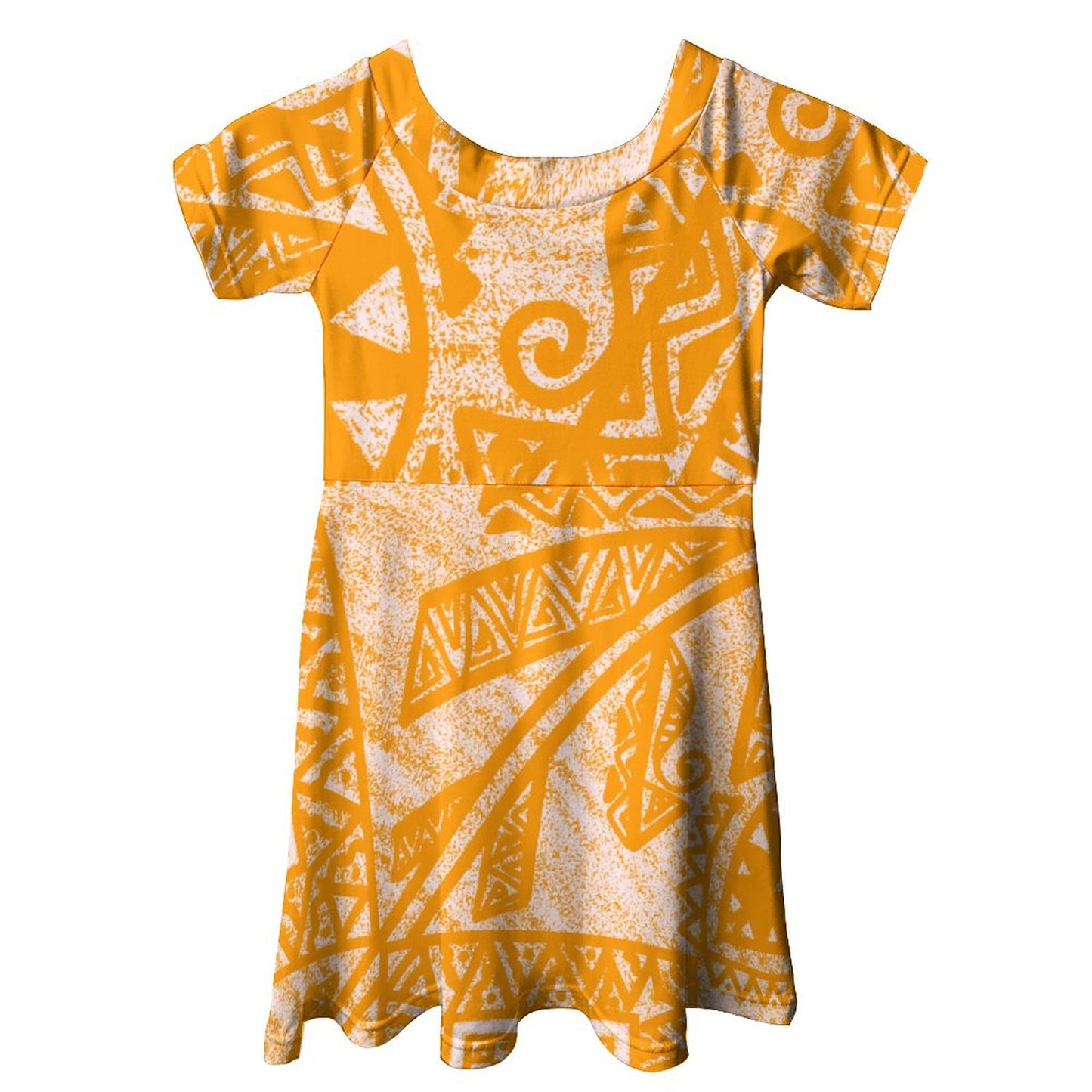 Robe laa imprimée jaune