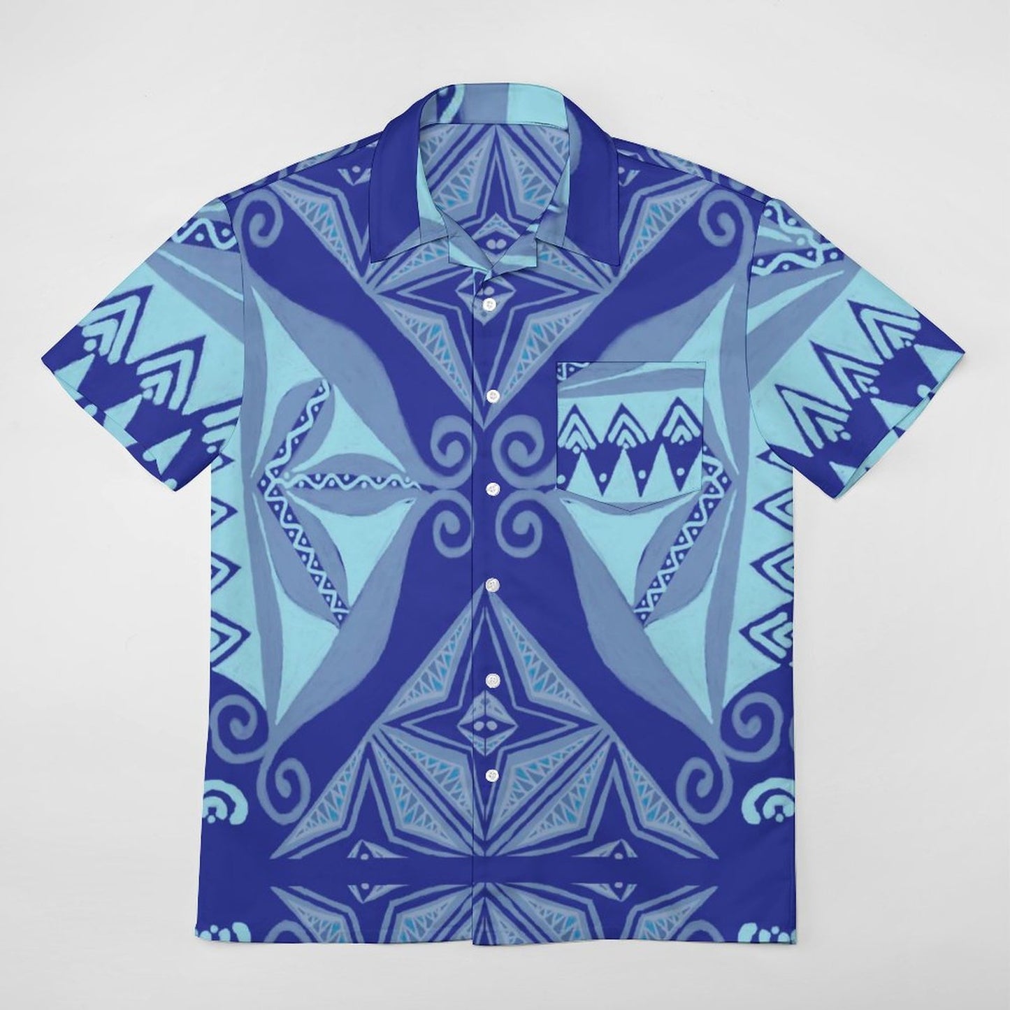 Chemise hévi imprimée bleu