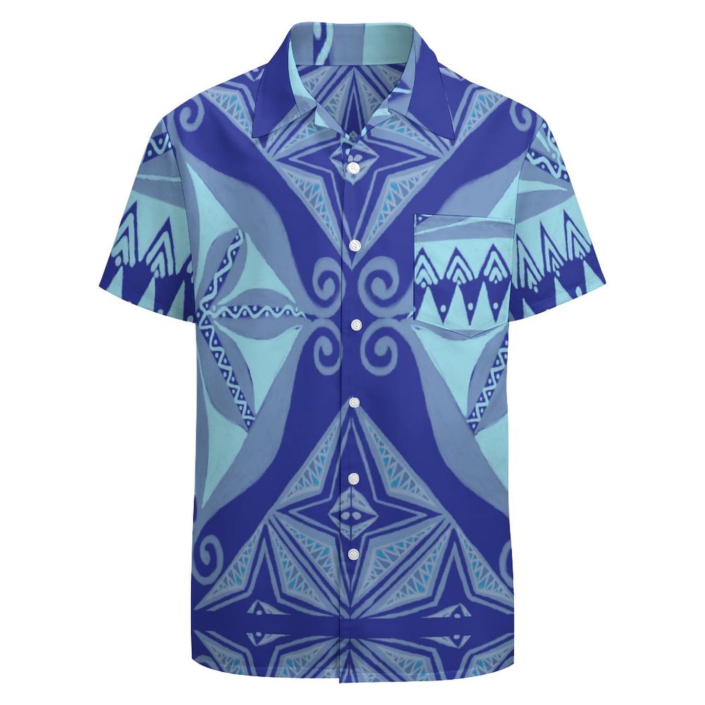Chemise hévi imprimée bleu
