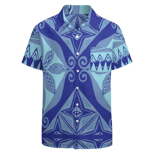 Chemise hévi imprimée bleu