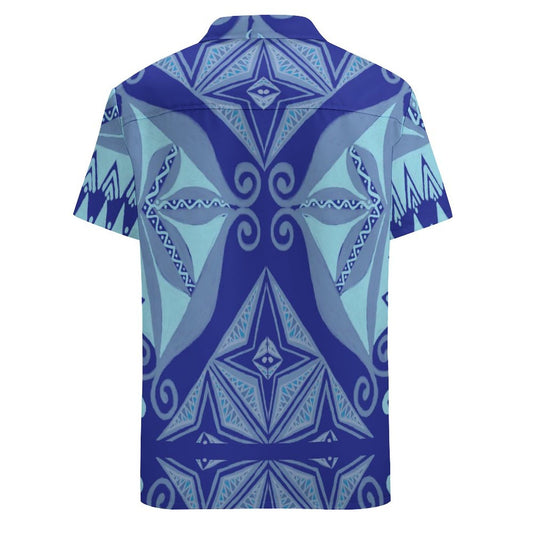Chemise hévi imprimée bleu