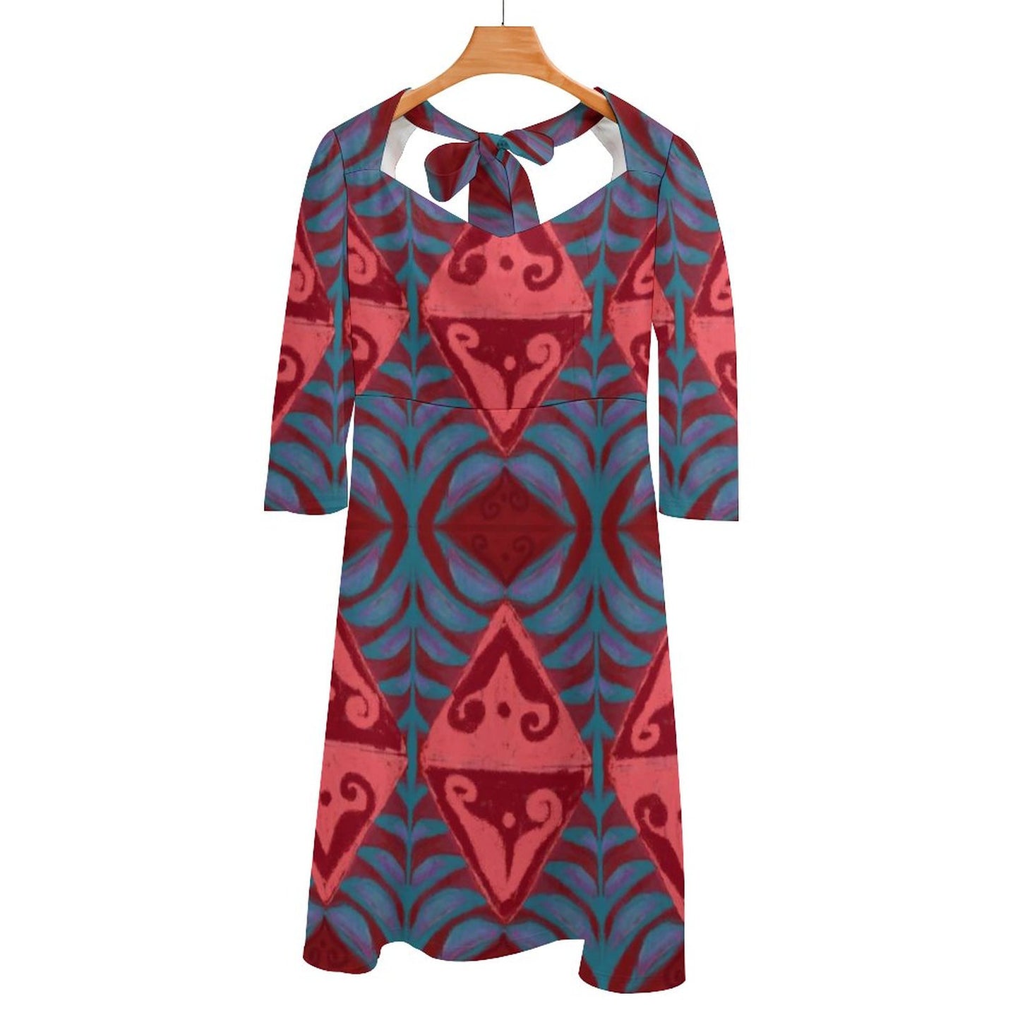 Robe à noeud rouge