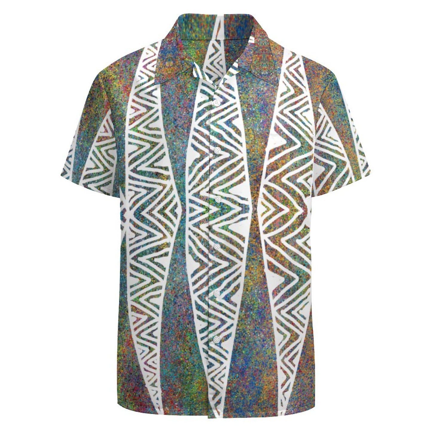 Chemise hévi blanc imprimée gatu