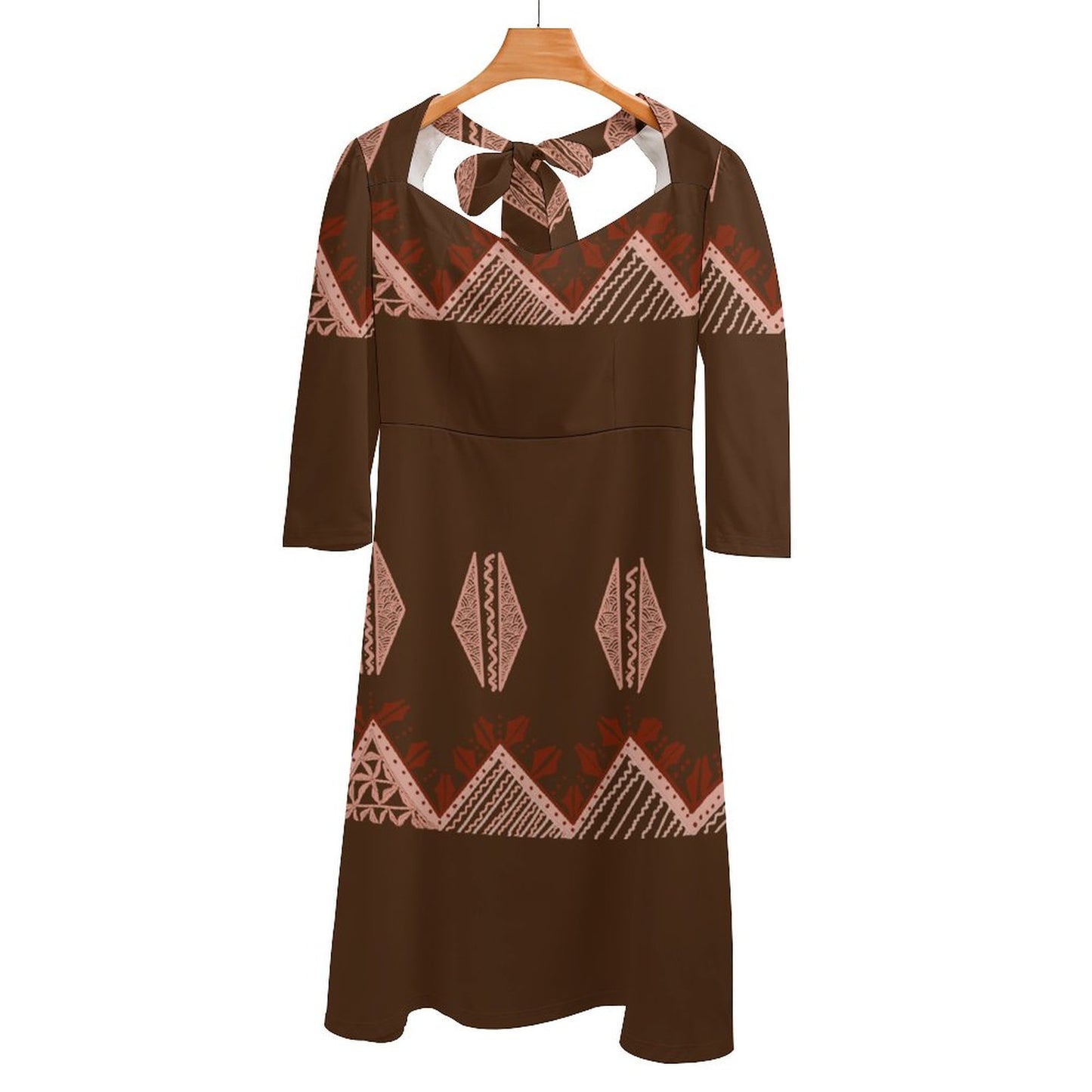 Robe évasée à nœud