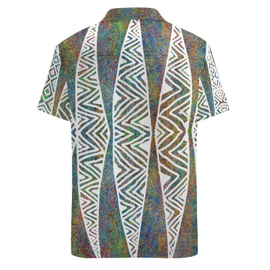 Chemise hévi blanc imprimée gatu