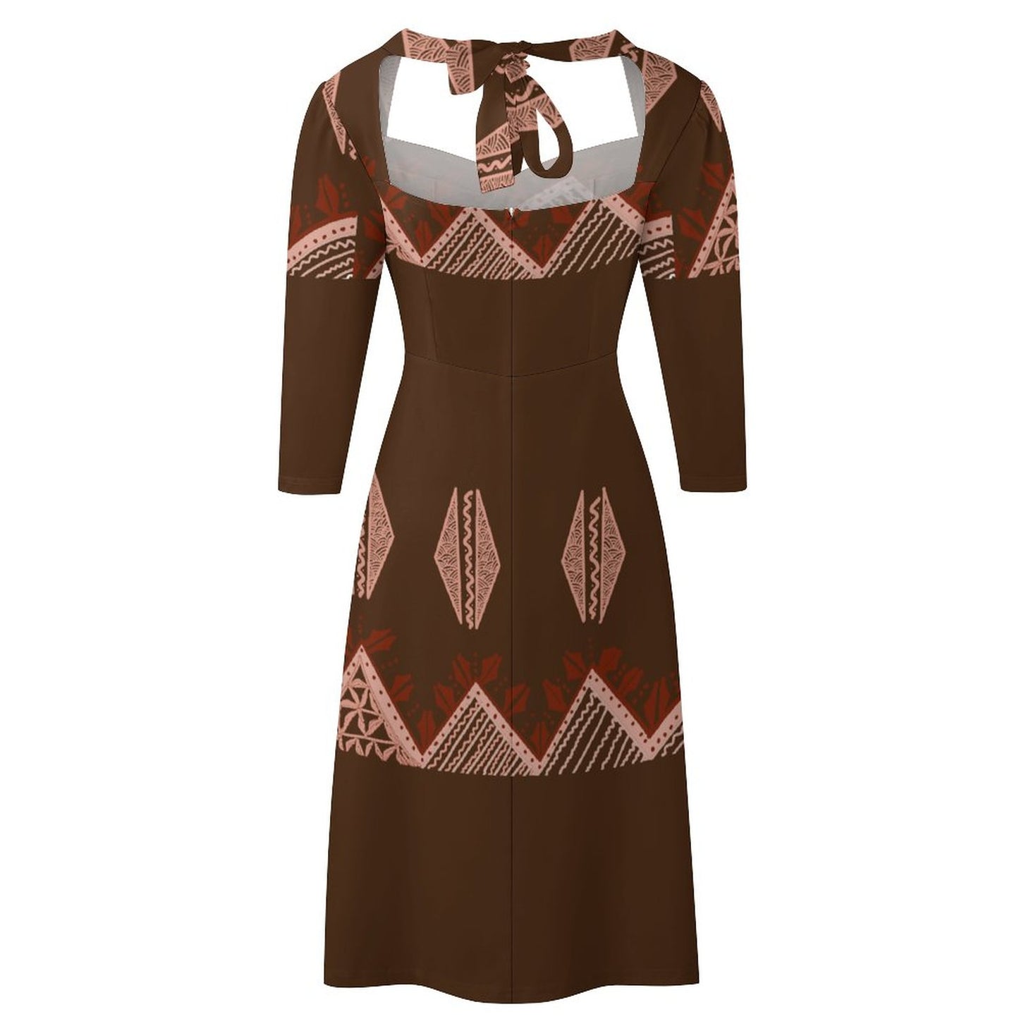 Robe évasée à nœud