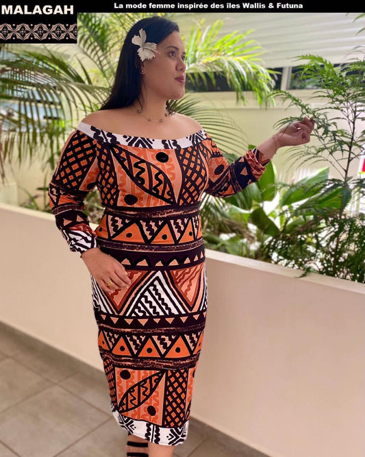 Robe sexy imprimée motif gatu