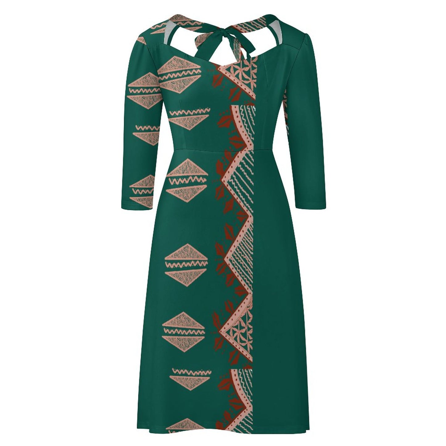 Robe évasée à nœud