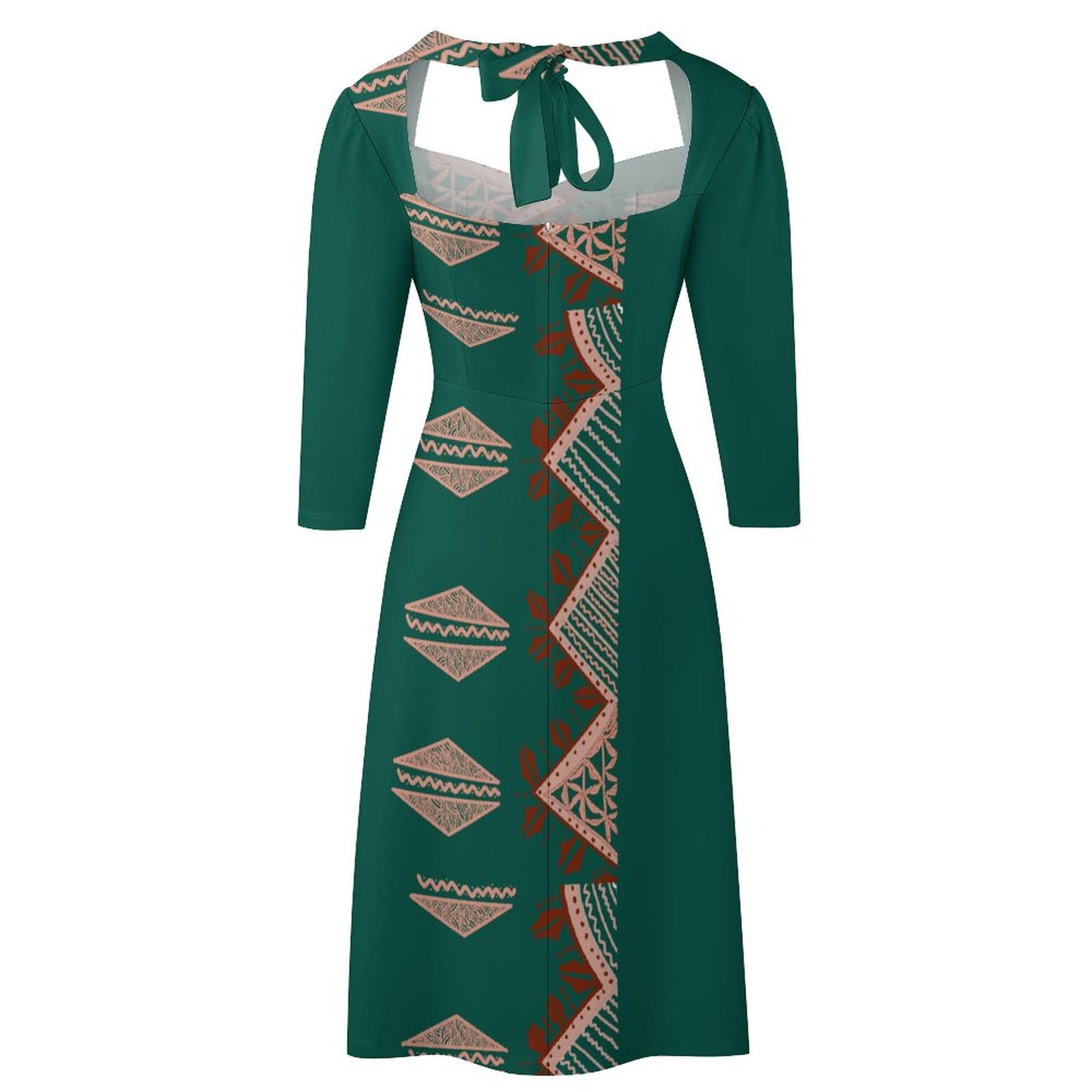 Robe évasée à nœud