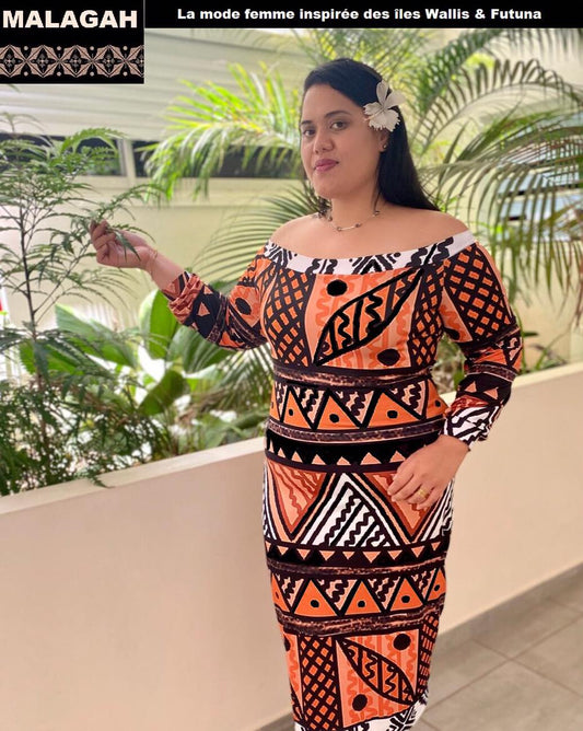 Robe sexy imprimée motif gatu