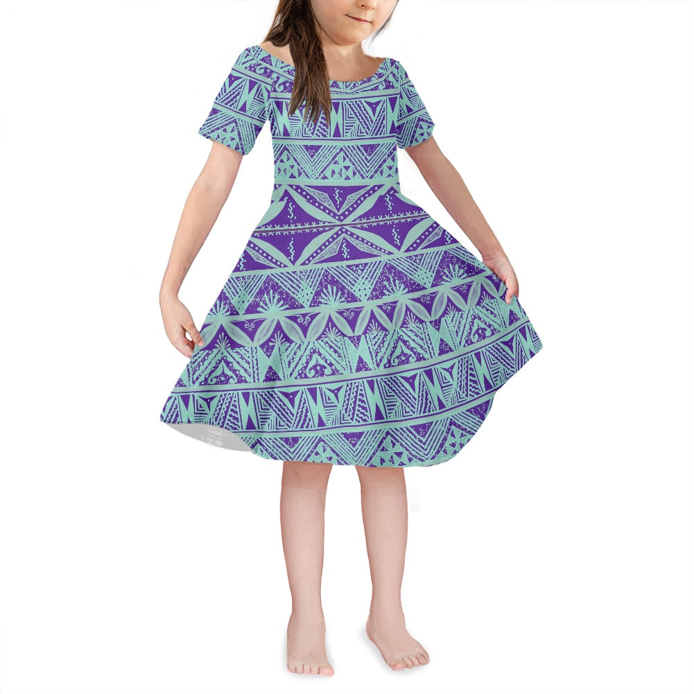 Robe lina violet imprimée gatu