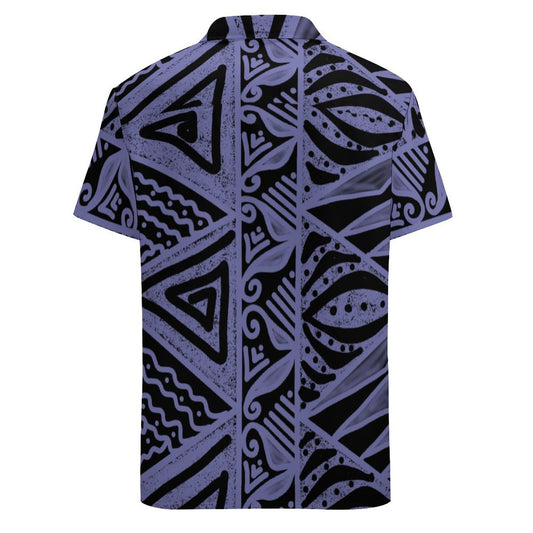 Chemise orion noir imprimée gatu