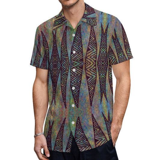 Chemise hévi prune imprimée gatu