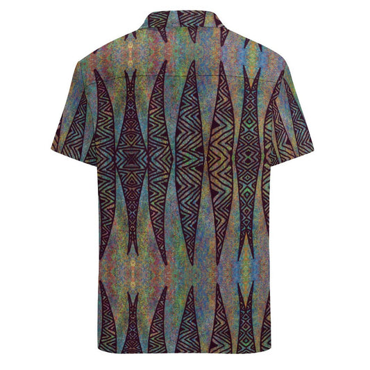 Chemise hévi prune imprimée gatu