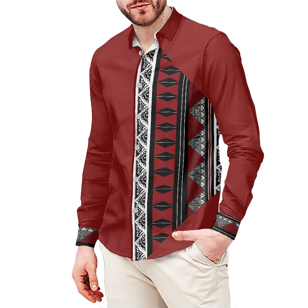 Chemise mata imprimée tapa