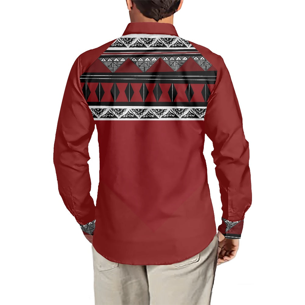 Chemise mata imprimée tapa