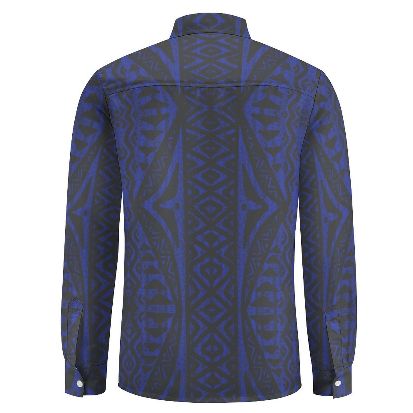 Chemise kalaga bleu imprimé gatu