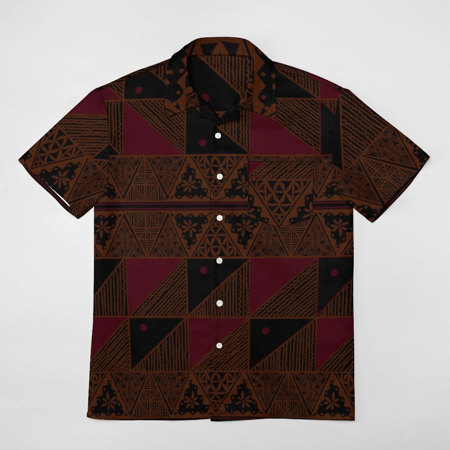 Chemise hévi noir imprimée gatu