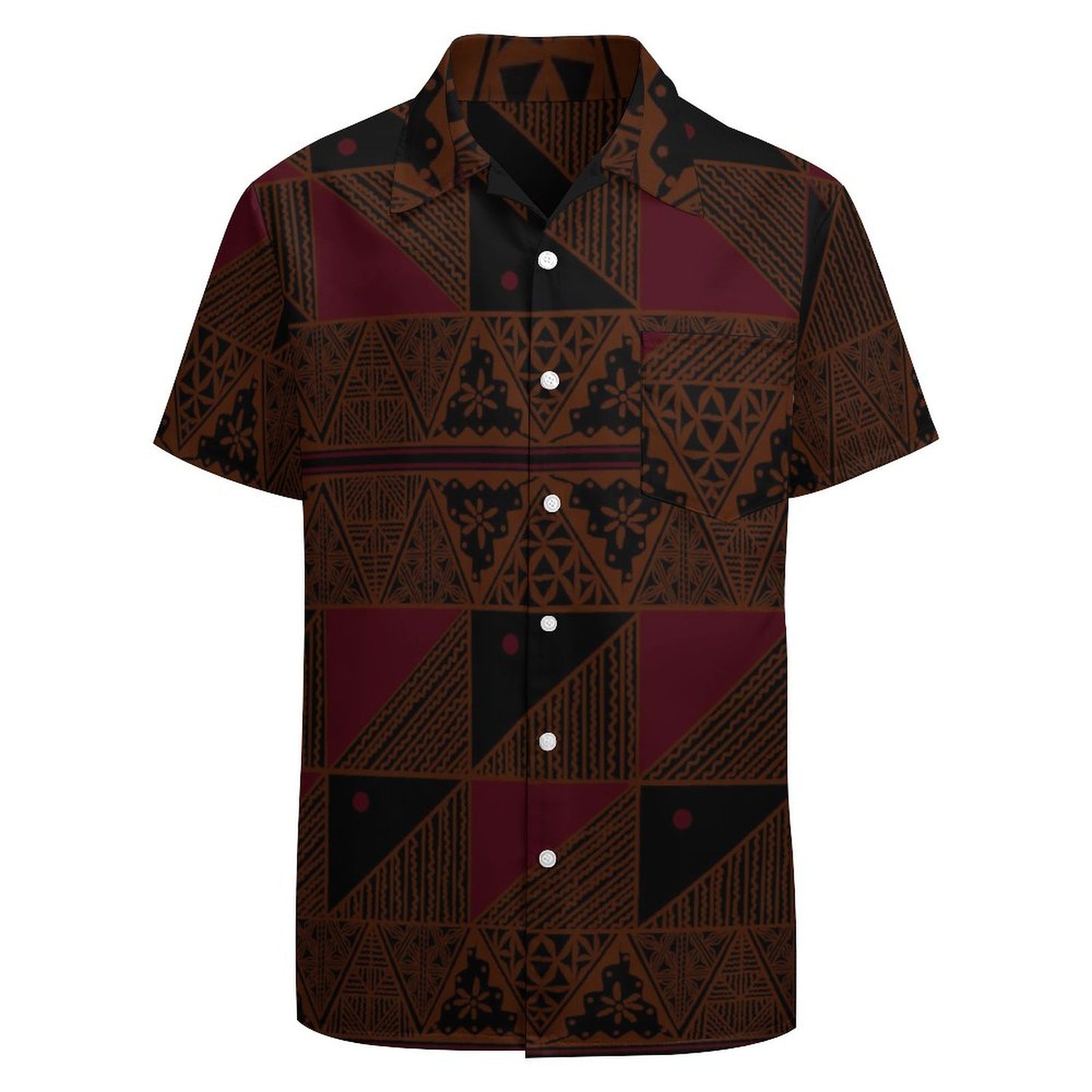 Chemise hévi noir imprimée gatu