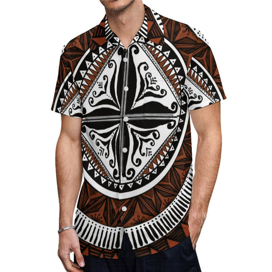 Chemise hévi blanc imprimée gatu