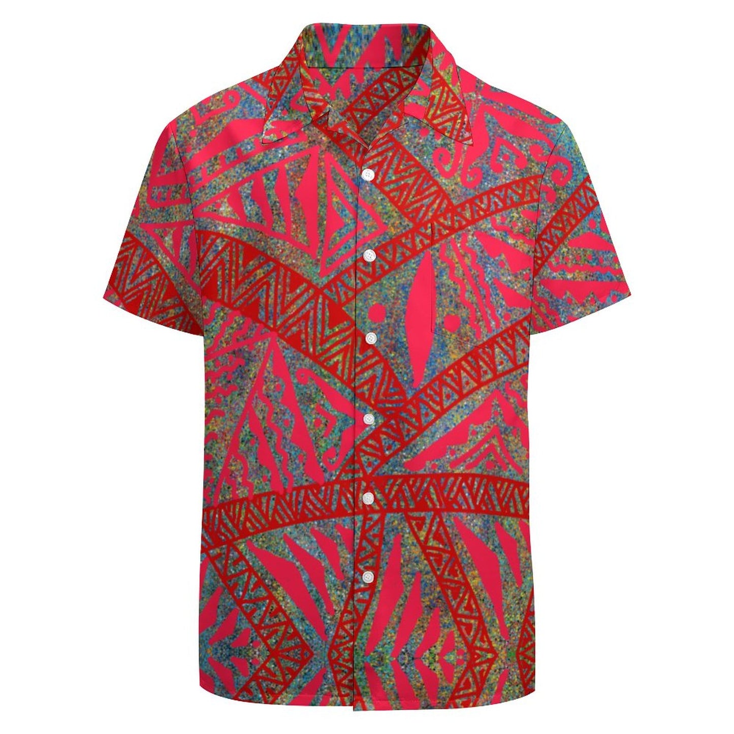 Chemise hévi rouge imprimée gatu