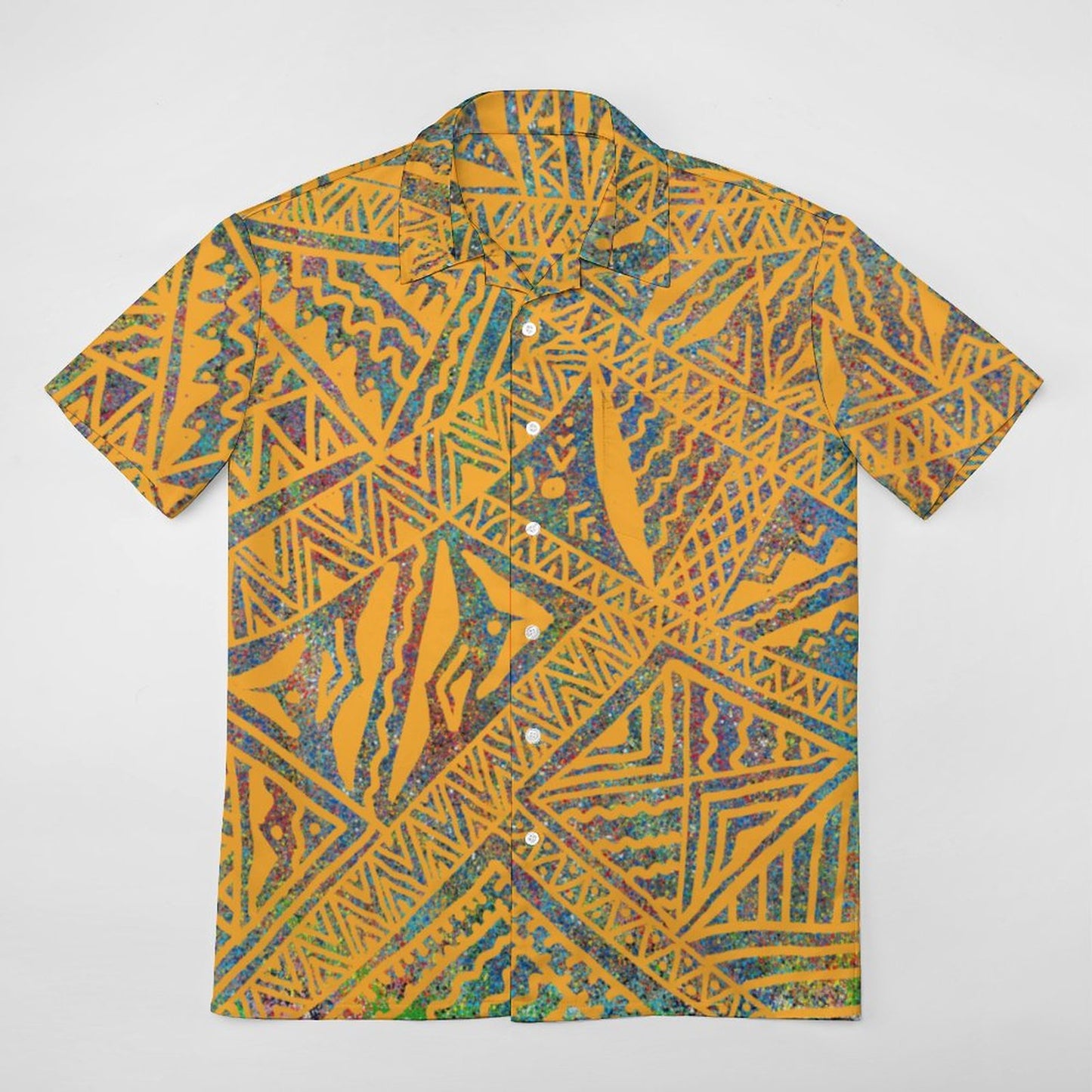 Chemise hévi jaune imprimée gatu