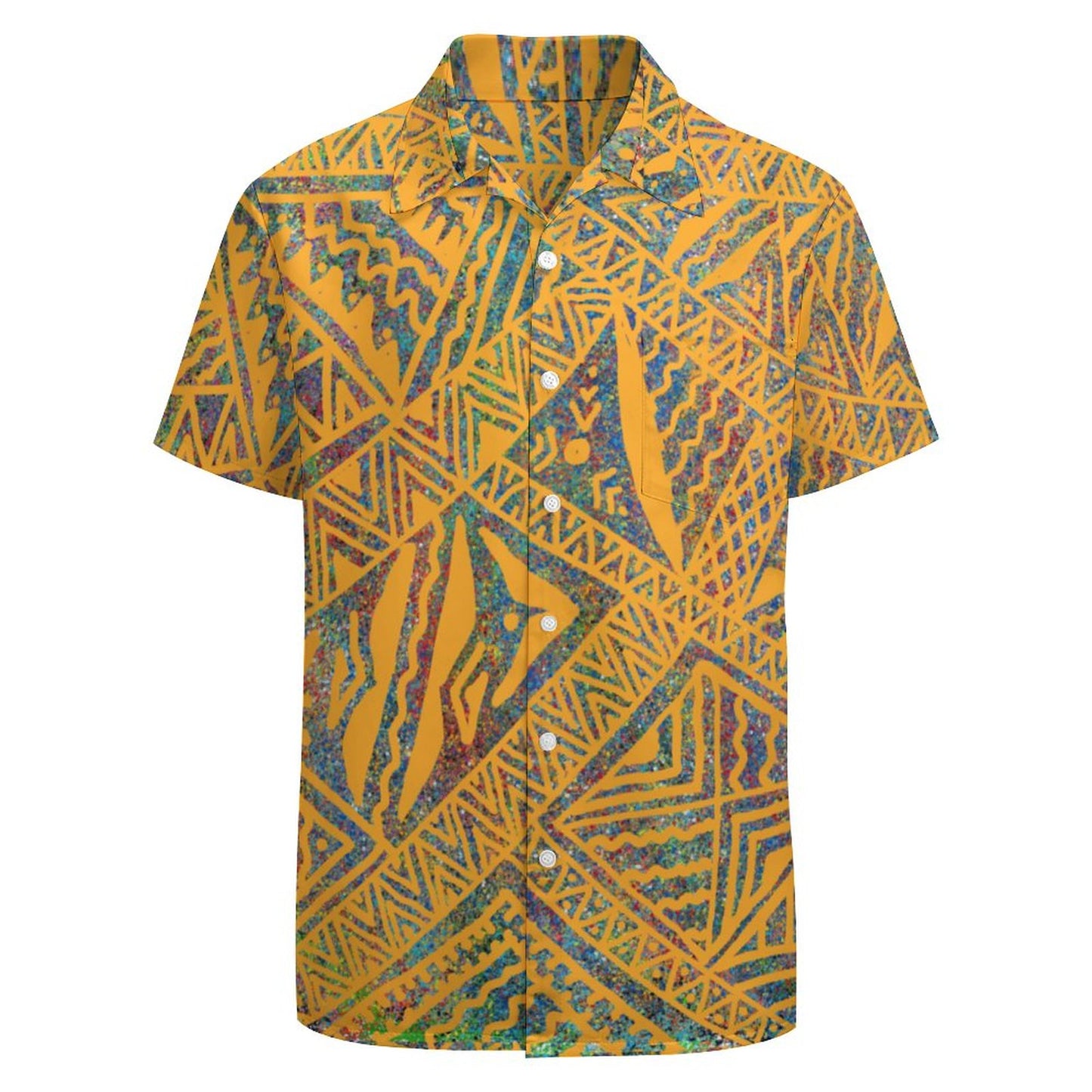 Chemise hévi jaune imprimée gatu