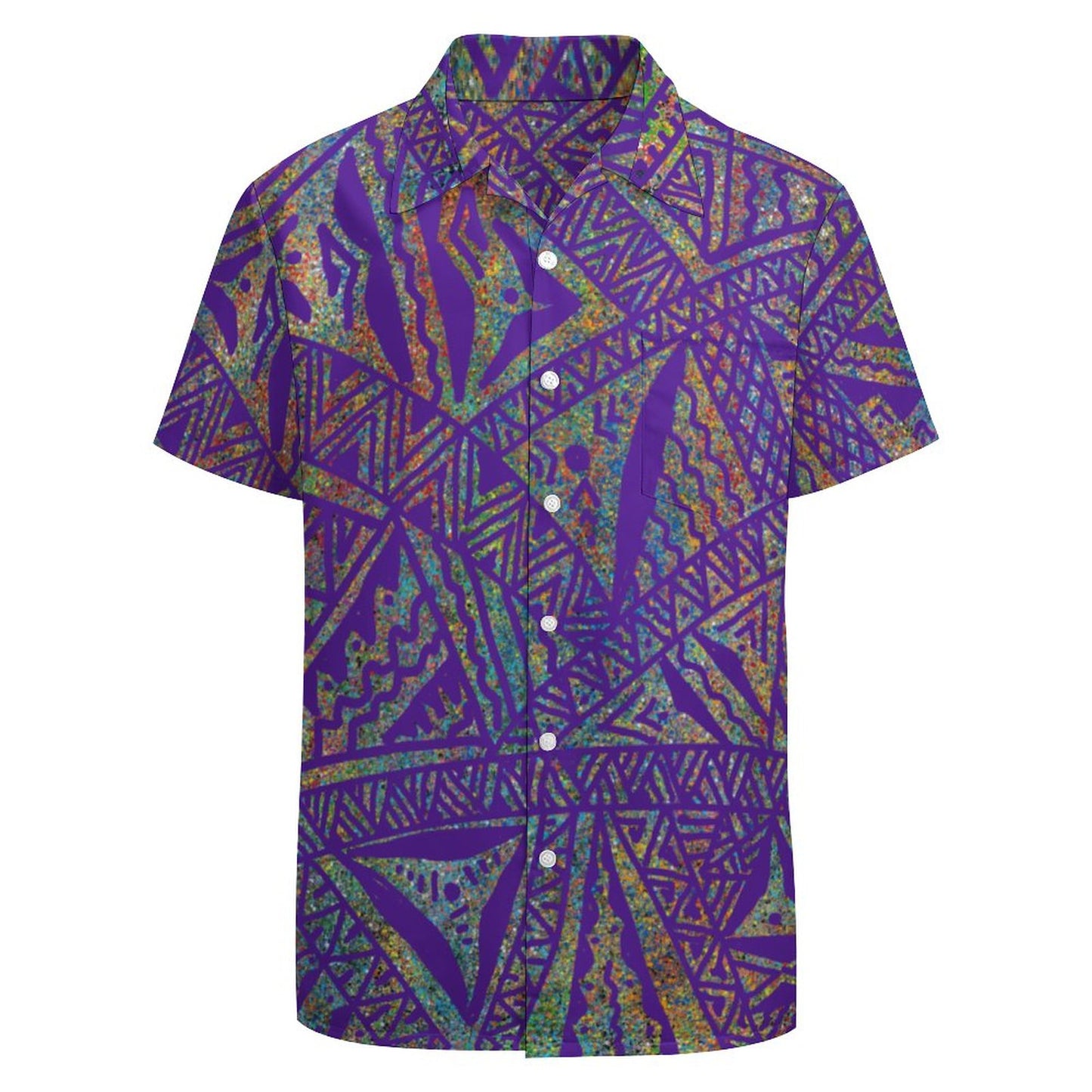 Chemise hévi violet imprimée gatu
