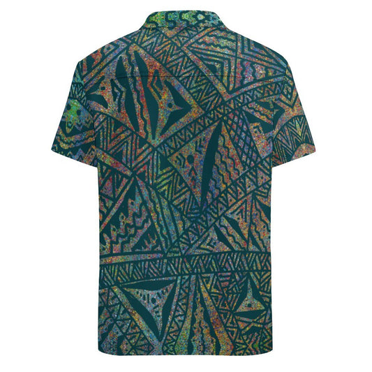 Chemise hévi vert imprimée gatu