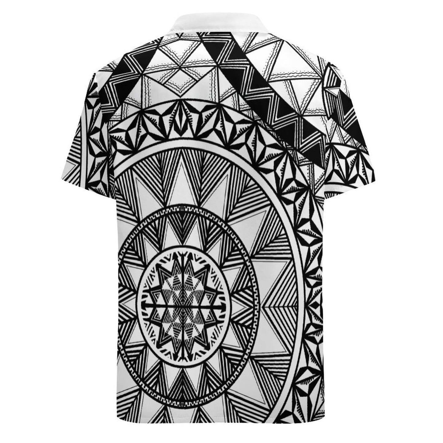 Chemise blanc polé imprimé gatu