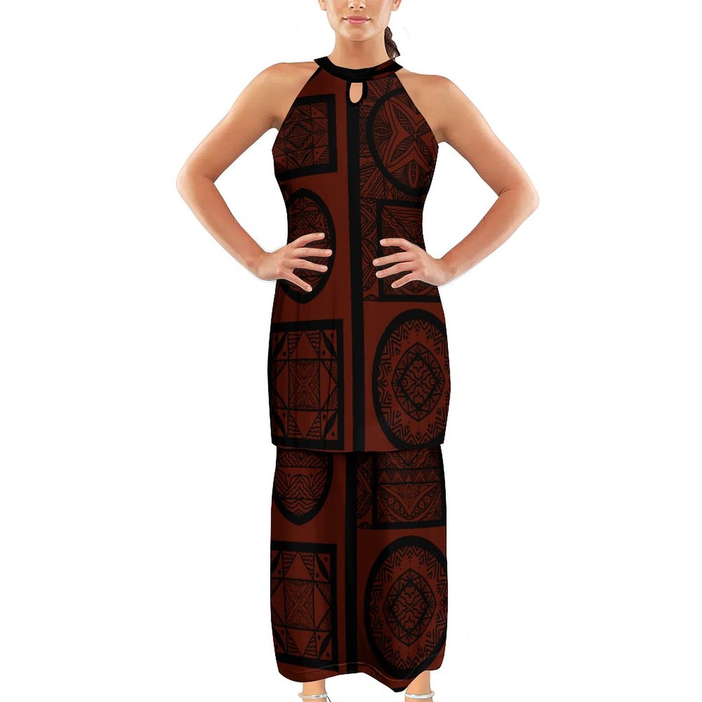 Ensemble Diane imprimé tapa