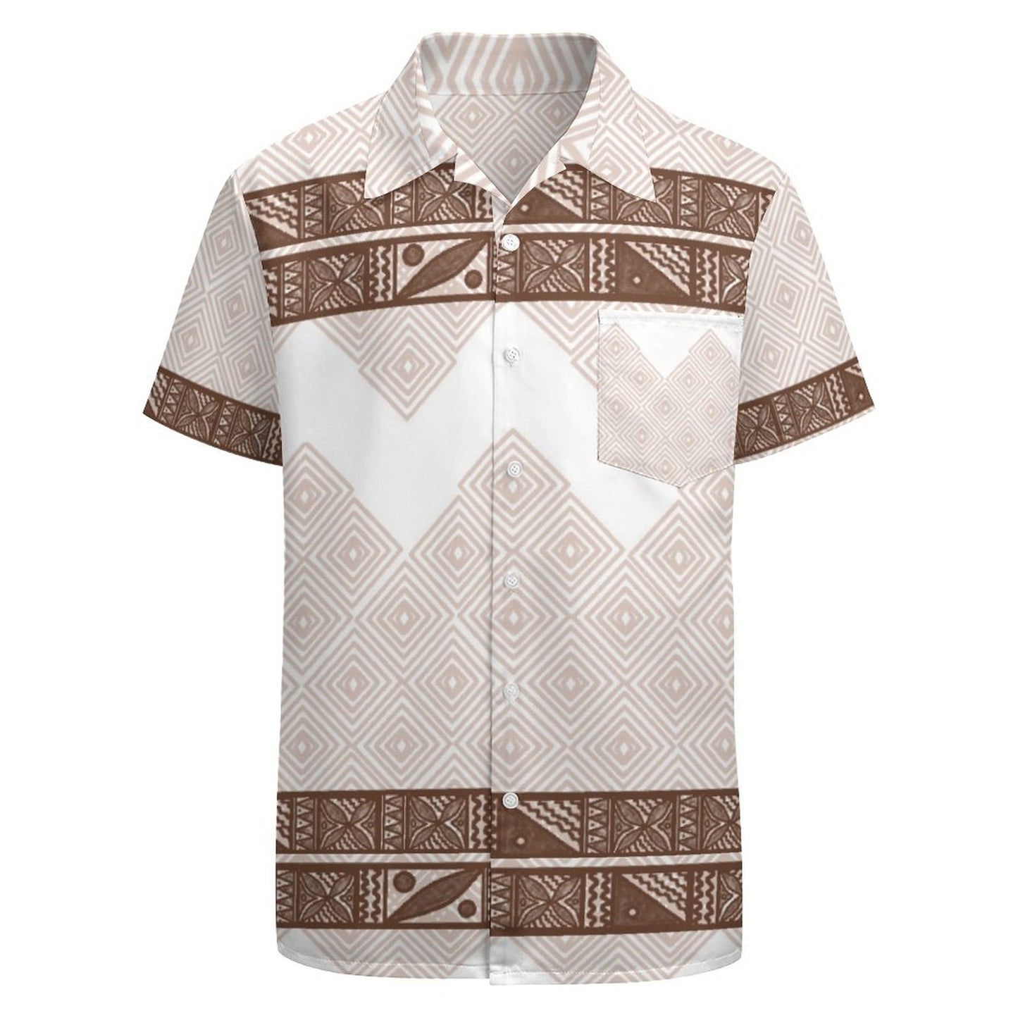 Chemise hévi blanc imprimée gatu